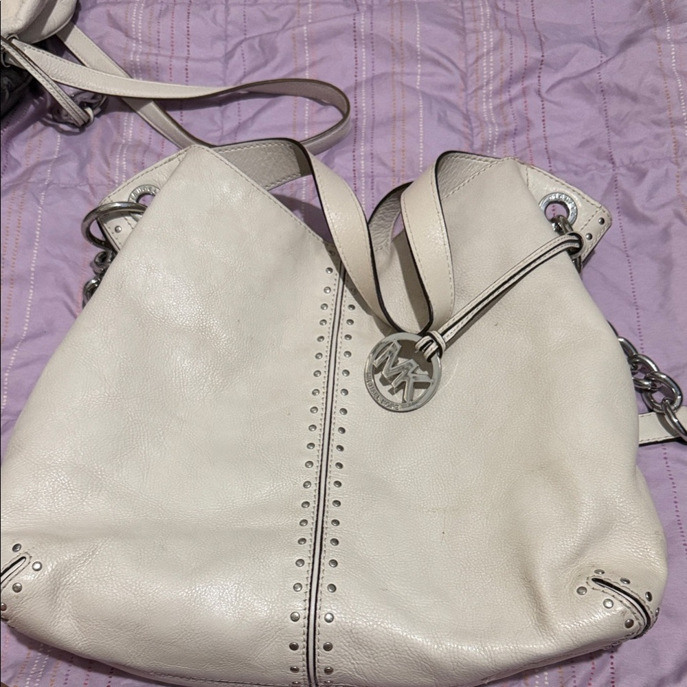 White Leather Women's Bag